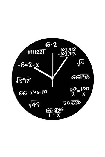 Gadget Master Ceas cu ecuatii negru