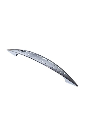 prokarpfishig Metal handle model Noktali, 96 mm, shiny chrome finish/set of 4 pieces