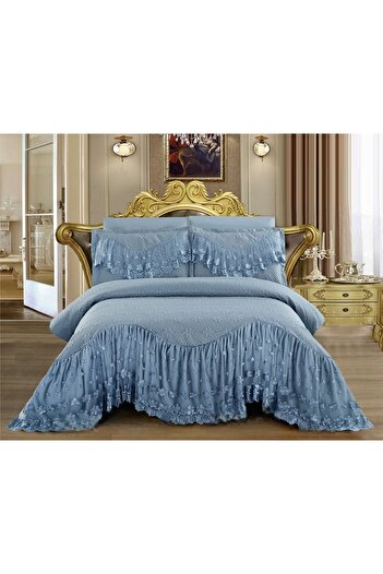CHIRASO CHIRASO Bedspread Set, Fine Microfiber, with Embroidery, 3 Pieces, 220x280cm, 2 Pillowcases 50x70+5cm