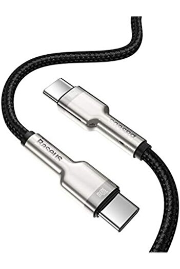 Baseus Cafule Series 100W PD 5A Type C Cable, Nylon Braided Fast Data Transfer Cable for MacBook, iP
