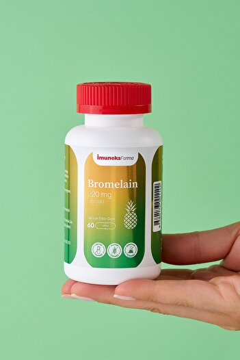 Imuneks Farma Bromelain 220 Mg Food Supplement 60 Tablets X 2 Pcs