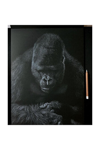 daço Daco Sketch Pad, 30x30 cm, 80 Tabs, 110 gsm, Black Paper