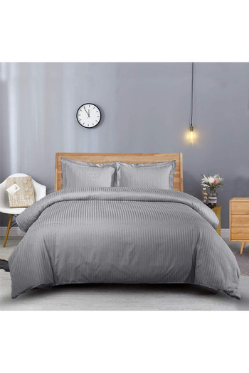 Five Store Damask duvet cover, density 130 g/sqm, Grey, 140/210cm