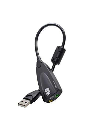 TECHSTAR ® 5HV2 Audio Adapter, USB 2.0, 2 x 3.5mm Audio Jack, Microphone, LineOut, Virtual Surround