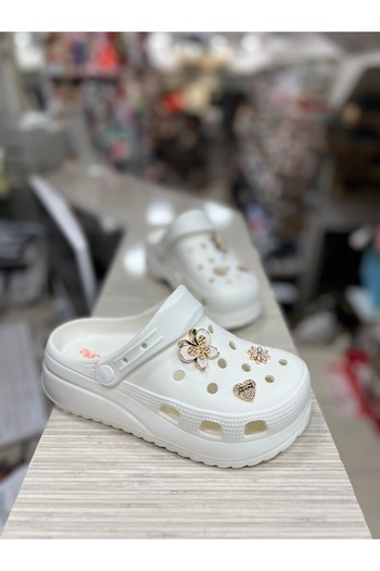 Akınal Bella High-Sole Stoned Women's Slippers