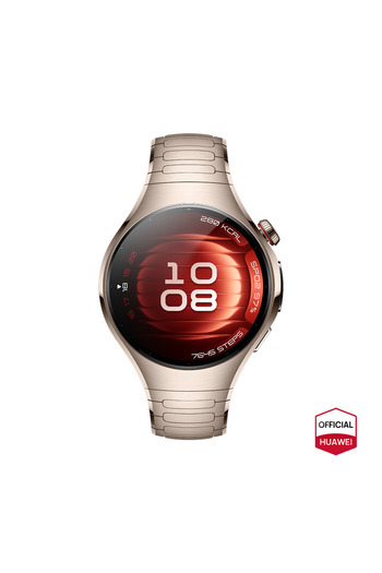 Huawei Watch 5 42mm Smartwatch, Multi-Sensing X-Tap Technology, Sand Gold