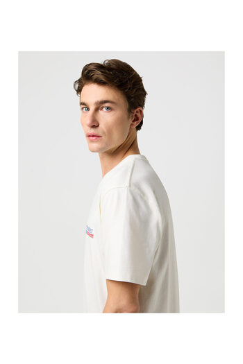 WRANGLER Small Americana Tee Worn White