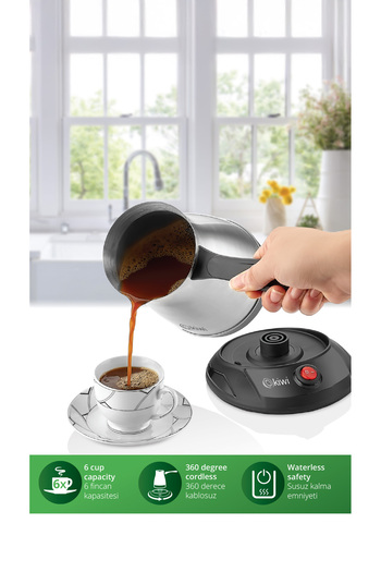 Kiwi Kcm 7512 Model Turkish Coffee Machine