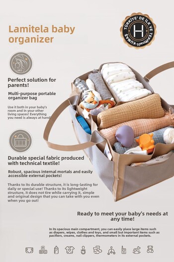 HAMUR Mother Baby Care Bag XL - Newborn Diaper Changing Organizer - Lamitela Lacibej