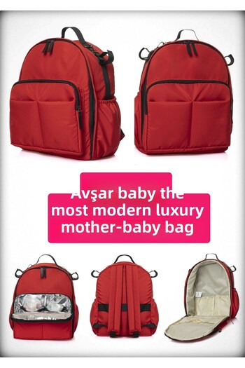 Avşar Baby Functional Luxury Mother Baby Care Backpack Best Quality Baby Care Bag Models