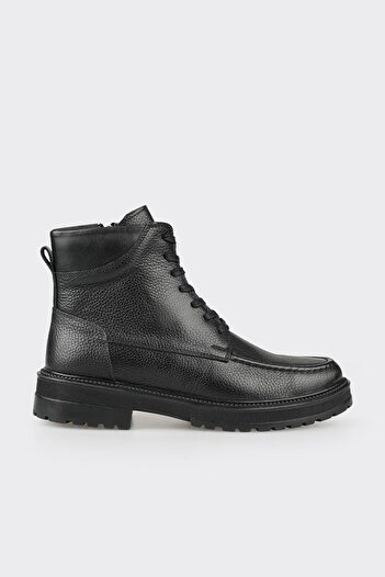 Elle Shoes Siyah Deri Erkek Günlük Bot