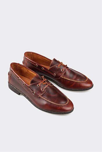 Elle Shoes Brown Leather Women's Casual Shoes