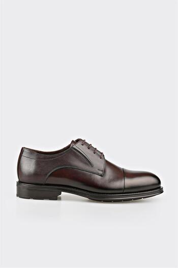 Elle Shoes Καφέ Δερμάτινα Ανδρικά Κλασικά Παπούτσια
