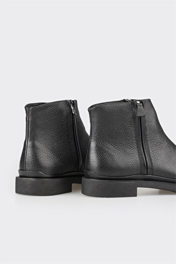 Elle Shoes Siyah Deri Erkek Günlük Bot