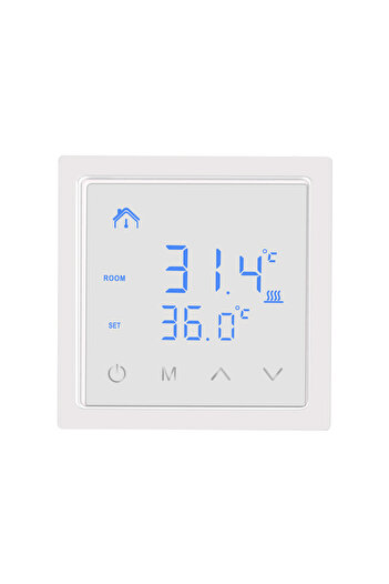Choice1 85-265V White No WiFi MH1828A Smart Thermostat LED Touch Screen Floor Heating Temperature Controller
