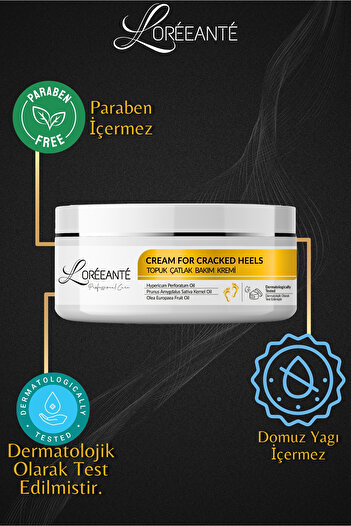 Loréeanté Topuk Ve Ayak Çatlak Bakım Kremi, Ayak Bakımı, Sarı Kantaron Özlü 150ml