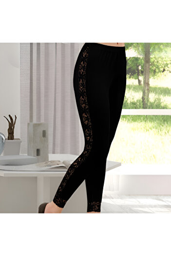 Altınay Women's Long Lace Leggings - 90% Cotton (Lilitime)
