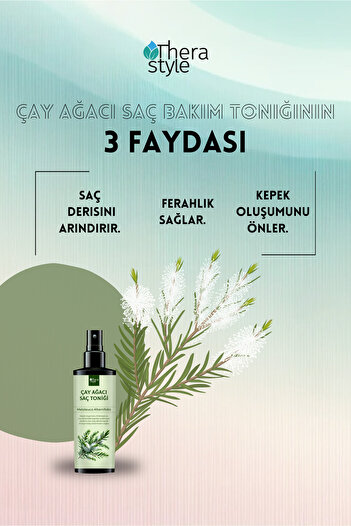 Thera Style Çay Ağacı Saç Bakım Toniği Saç Derisi Arındırıcı Ve Kepeklenme Karşıtı 50 ml