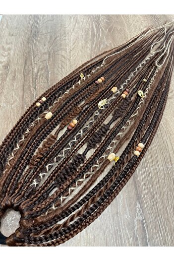 Selin Bengi Rasta Mix African Braid Πόρπη 25 τμχ - Καφέ