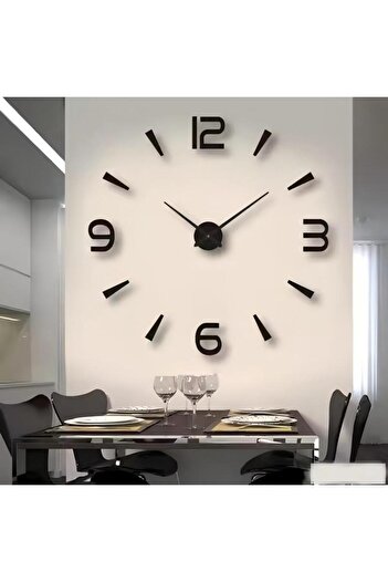 Generic 3-dimensional Acrylic 3d Digital Wall Clock Background Wall Sticker Creative Decoration 39x39 Inches