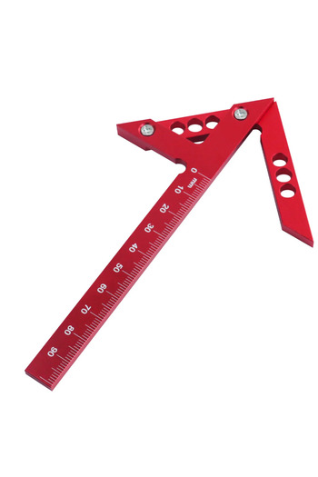 Choice 1Pc Center Finder 1/2pc Carpenter Square Protractor and Center Scribe Gauge - Aluminum Center Finder