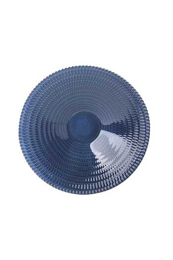 Generic Luxury glass serving plate, 100% Turkish, dark blue (diameter: 30 cm) - for elegance