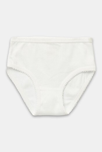 natuline Girl's Organic Cotton Ribbed Crochet Panties 3 Pack