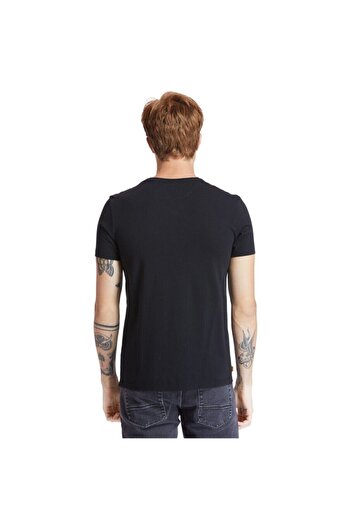 Timberland Μαύρο ανδρικό μπλουζάκι SS DUNSTAN RIVER JERSEY V101096718