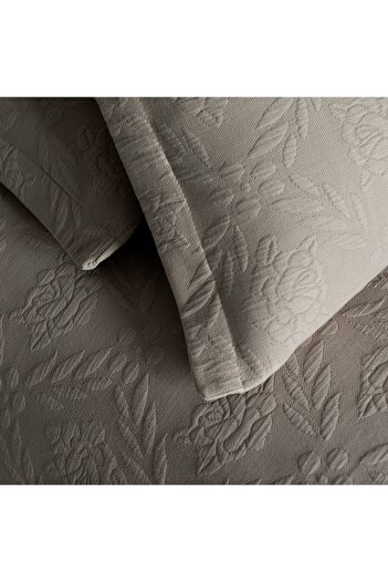 Madame Coco Floralies King Size Tagesdecke – Luxus-Kollektion – Beige