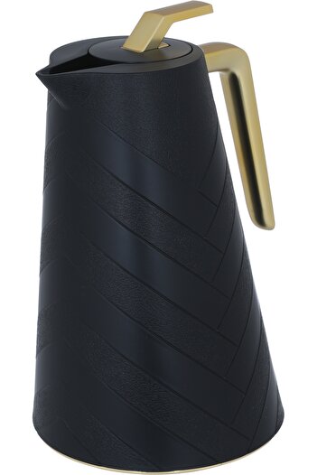Alsaif Gallery Glory Pro Thermos Black Gold Handle 1.5 Liters
