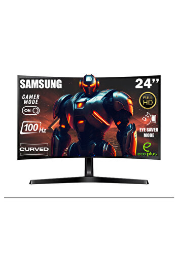 Samsung ESSENTİAL S36G 24''100 HZ 4 MS(HDMI+D-SUB) FULL HD CURVED MONİTÖR