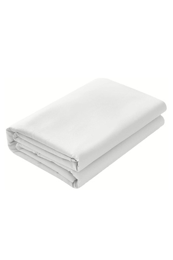 Five Store Bed sheet made of 100% ranforce cotton, density 120 g/m2, White, 240/260cm