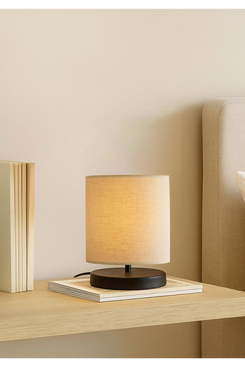 HOMİNG Design Lampshade Mini Size Imported Gray Fabric Headboard