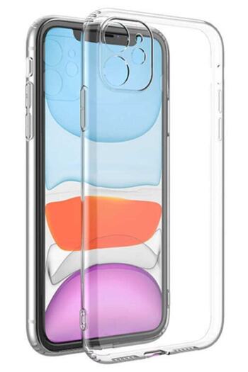 Fibaks Apple Iphone 11 Uyumlu Kılıf Kamera Korumalı Yumuşak Şeffaf Ince Süper Silikon Kapak