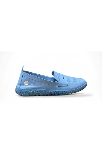 Mammamia Pantofi casual din piele de damă D25YA-90 LX - Albastru - 39
