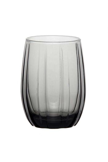 Paşabahçe 420302 Linka Gray Color Water Glass, 6 Pack 240 Cc