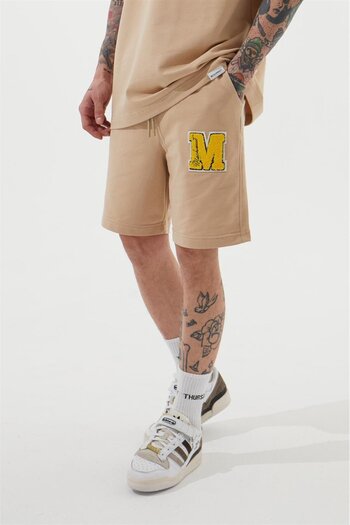 Machinist Men's Relaxed Beige Shorts