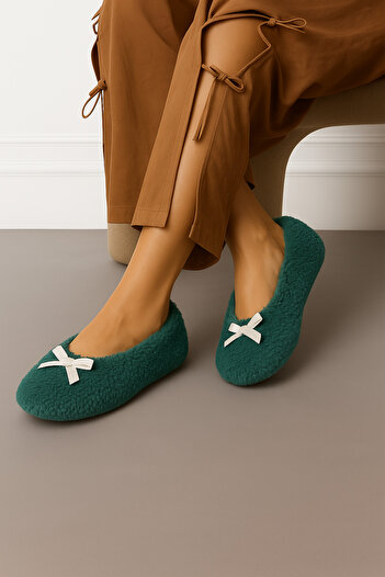 fluffy Booties Γυναικείες παντόφλες - Πτυσσόμενη τσάντα, φορητά παπούτσια για το σπίτι, αντιολισθητική σόλα χωρίς ήχο