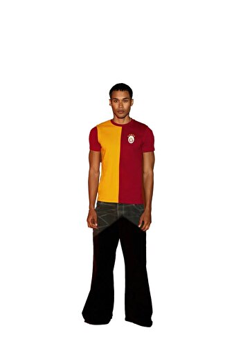 Galatasaray Licensed Championship Custom Yellow - Red 5 Star T-Shirt Jersey