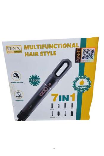 Denx Hair Curler And Styler Noiseless Set 7 in 1