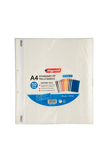 Bigpoint Ring Binder 50 Pack, Standard, for A4 Pocket File, White