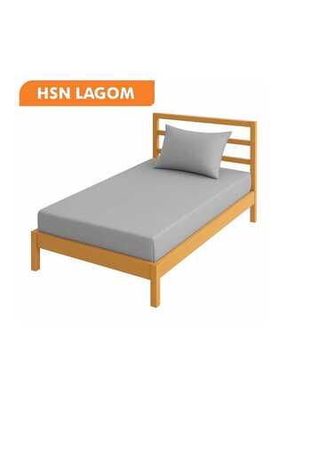 HSN LAGOM 100% Cotton Ranforce Fitted Sheet Active Fabric 63 Wire Cover Available with Pillowcase