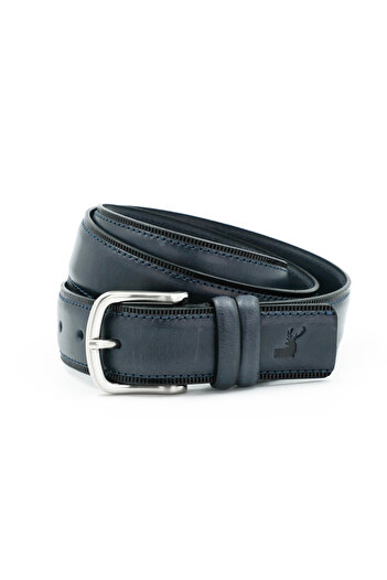 Tuna Nappa Genuine Leather Classic Men's Belt - Tuna Kmr105