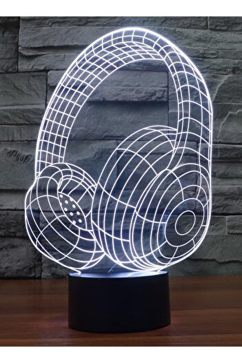 Primo Plus 3D LED RGB Optical Illusion Night Lamp White 20 x 10cm