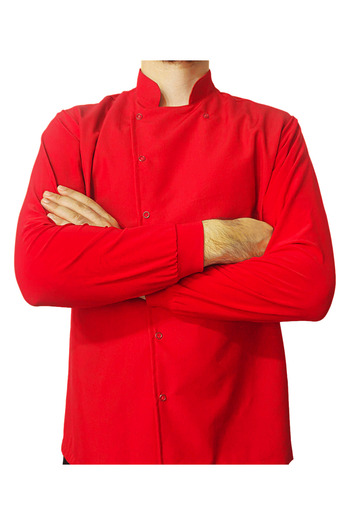Ant Rotagrup Üniforma ve İş Elbiseleri Cook Jacket Lycra Sleeve Unisex Snap Fastener Long Sleeve Chef Cook Kitchen Jacket