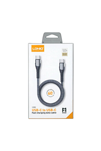 LDNIO LC102 65W 2M USB-C To USB-C Fast Charging Data Cable