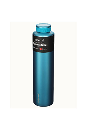 Sistema Leak Proof Double Walled Vacuum Insulated Chic Stainless Steel Water Bottle Assorted Color
