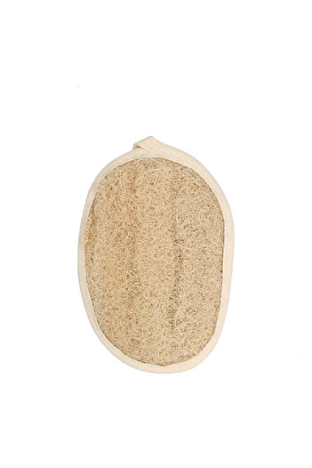 HONEYBEE Lightweight Eco Friendly Natural Oval Shaped Bath Loofah Beige