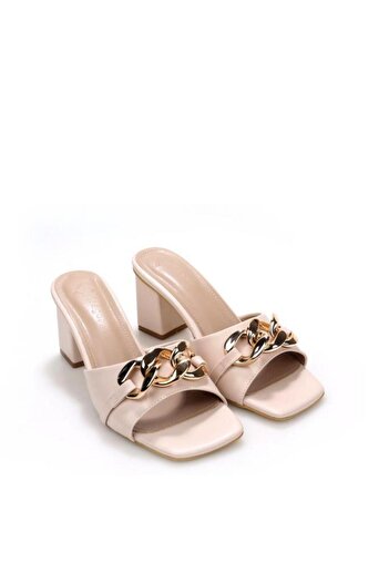 PİSAGOR Pythagoras Ps-32460 6 cm Heeled Women's Slippers