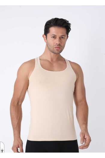 Montazah Men's Skin Color Ghost Singlet